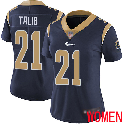 Los Angeles Rams Limited Navy Blue Women Aqib Talib Home Jersey NFL Football 21 Vapor Untouchable